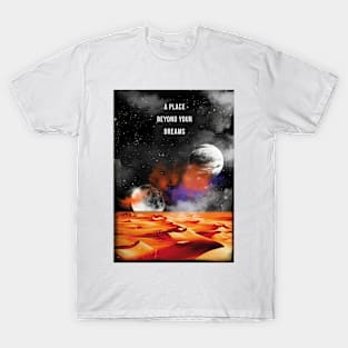 Dune retro travel art print T-Shirt